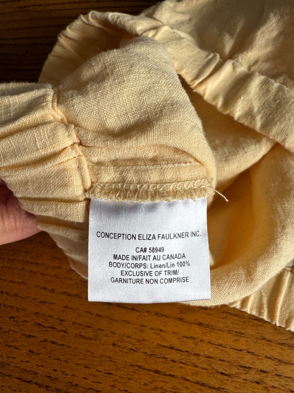 Eliza Faulkner Baxter Ruffle Linen Shorts (Small) - Picture 3 of 6